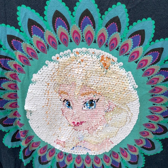 Frozen dress with sequin character faces - Picture 4 of 5